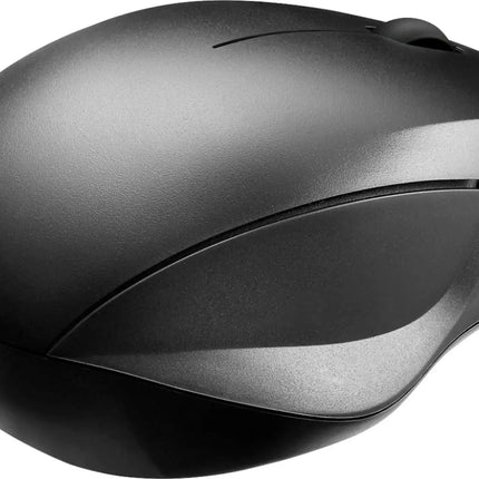 Best Buy essentials™ - Wireless Optical Standard Ambidextrous Mouse with USB Receiver - Black