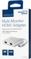 Insignia™ - USB to Dual HDMI Adapter - White