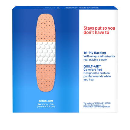 Band-Aid Brand Tru-Stay Plastic Adhesive Bandages, All One Size