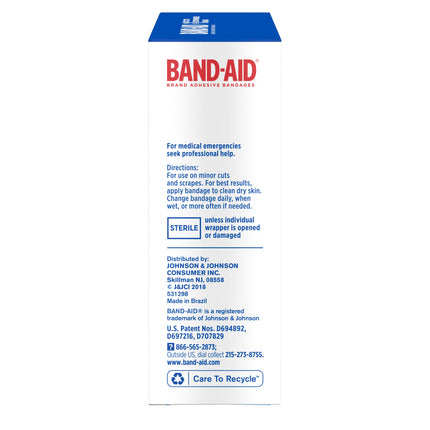 Band-Aid Brand Tru-Stay Plastic Adhesive Bandages, All One Size