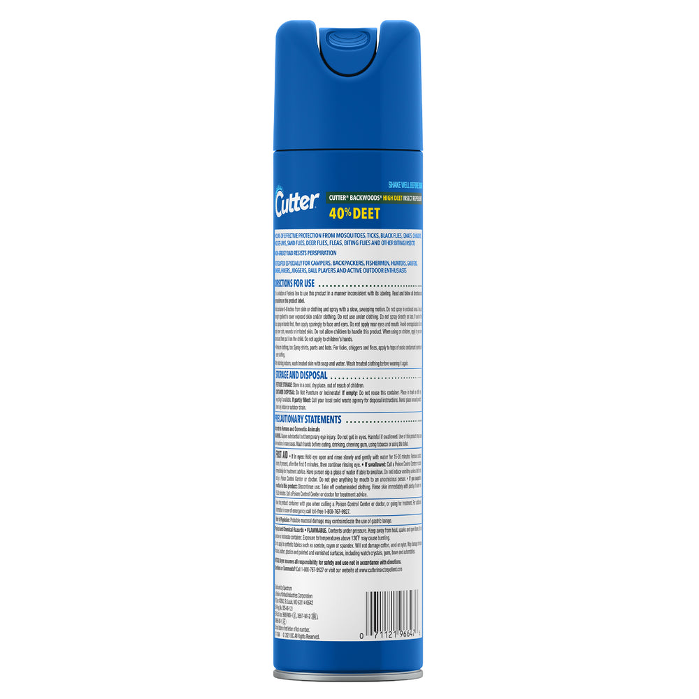 Cutter Backwoods Insect Repellent, 7.5 Ounces, Aerosol Spray