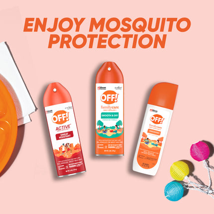 OFF! Active Insect Reppelent I, Long-lasting Sweat Resistant Bug Spray, 6 0z