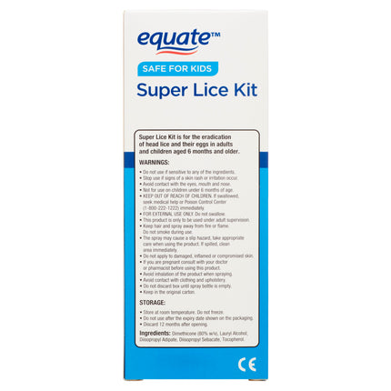 Equate Super Lice Kit, 4.05 fl oz
