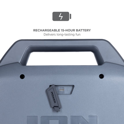 ION Audio Game Day Primetime Portable Rechargeable Speaker with Lights