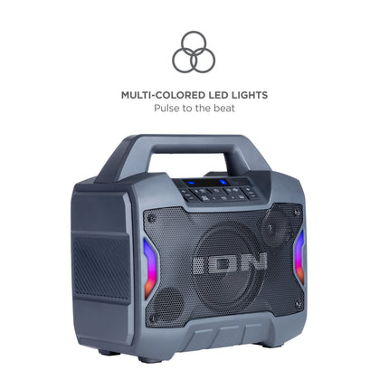 ION Audio Game Day Primetime Portable Rechargeable Speaker with Lights