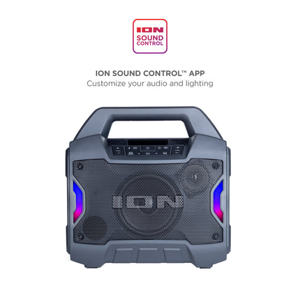 ION Audio Game Day Primetime Portable Rechargeable Speaker with Lights