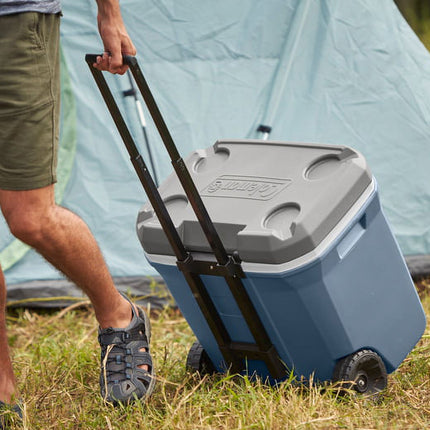 Coleman 316 Series 60QT Hard Chest Wheeled Cooler, Lakeside Blue