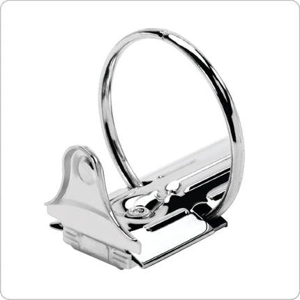 Cardinal Economy 3-Ring Binders, 3", Round Rings, Holds 625 Sheets, ClearVue Presentation View, Non-Stick, White, Carton of 12 (90651)