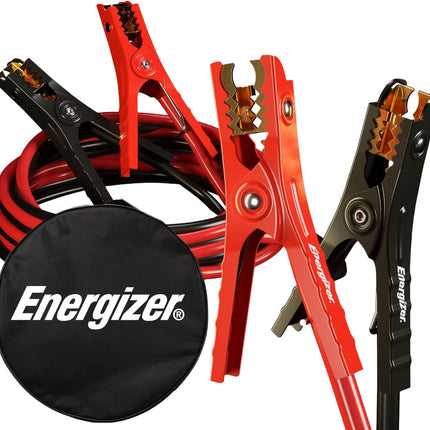 Energizer Jumper Cables for Car Battery, Heavy Duty Automotive Booster Cables for Jump Starting Dead or Weak Batteries with Carrying Bag Included (12-Feet (10-Gauge)