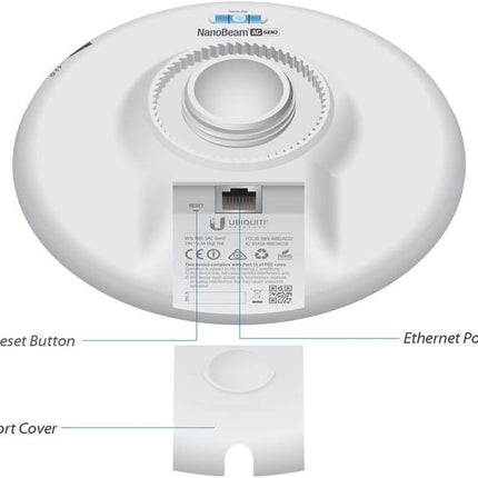 Ubiquiti Networks 2 PACK NBE-5AC-GEN2 NanoBeam ac Gen2 airMAX ac CPE with Dedicated Management Radio