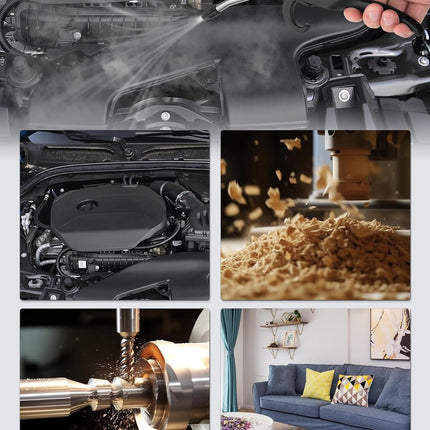 High Power Air Blow Gun with Rubber Guard, Industrial Household, Dust Cleaning Car Detailing