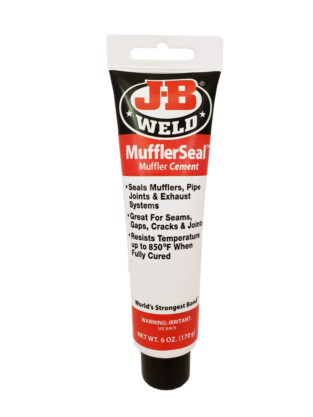 J-B Weld Muffler Seal Muffler Cement Plastic Tube 6 oz. (37906)