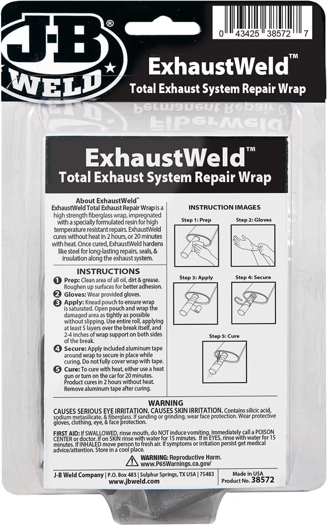 J-B Weld Exhaust Weld 2" x 72" Repair Wrap, White