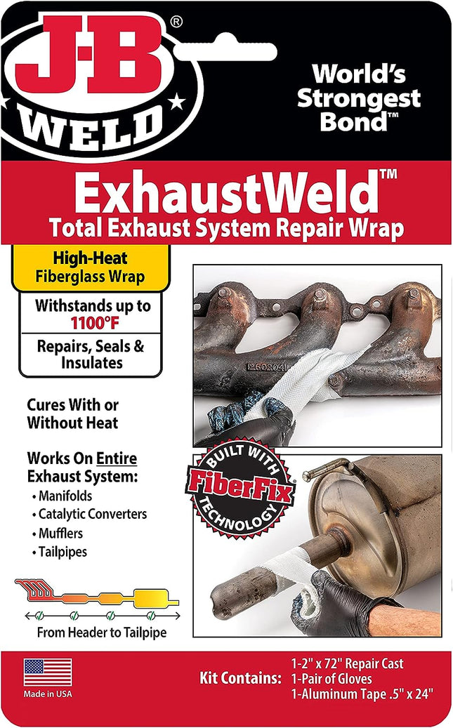 J-B Weld Exhaust Weld 2" x 72" Repair Wrap, White