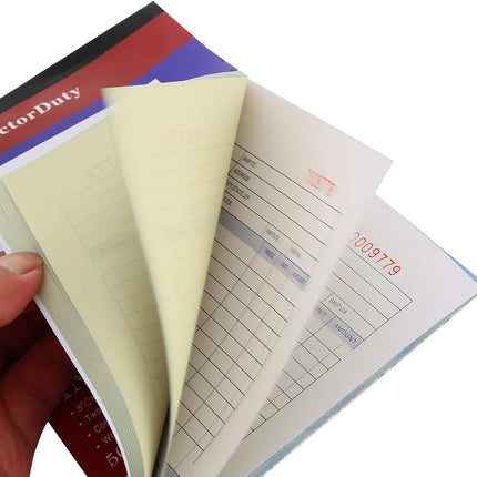 Large Sales Order Book Receipt Invoice Duplicate Carbonless 50 Sets 5.5" X 8"5 (Horizontal)