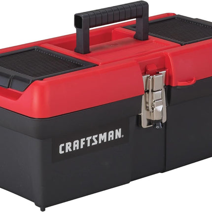 CRAFTSMAN Tool Box, Lockable, 16 in., Red/Black (CMST16901)