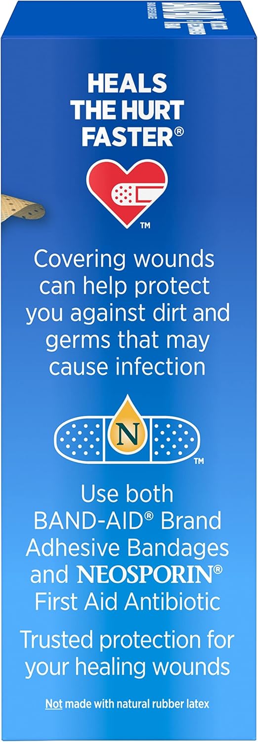 Band-Aid Brand Tru-Stay Sheer Strips Adhesive Bandages for First Aid and Wound Care, All One Size