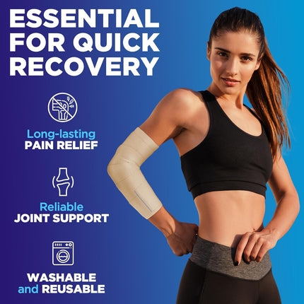 High-Performance Elastic Bandage Wrap - 6pk (2x2", 2x3", 2x4") Strong Self-Closing Compression Bandage Wrap - Foot, Ankle, Wrist, Knee Wrap, Mighty-X