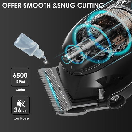 KEMEI Hair Clippers for Men, Professional Barber Clippers for Hair Cutting Cordless&Corded, Rechargeable Beard Trimmer, Gifts for Men