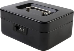 KYODOLED Medium Metal Cash Box with Combination Lock Safe and Money Tray for Security 7.87