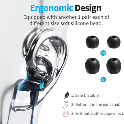Kirababy Earbuds Wired with Microphone, 5 Pack Wired Headphones with Powerful Heavy Bass, High Definition, Earphones Wired 3.5mm Jack