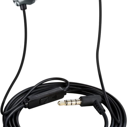 iRAG A101 Wired Earbuds Headphones for School Noise Isolating in-Ear Earphones with Microphone Remote with 3.5mm Plug in Audio Jack (Gun Metal)