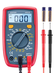 AstroAI Multimeter Tester 2000 Counts Digital Multimeter with DC AC Voltmeter and Ohm Volt Amp Meter ; Measures Voltage, Current, Resistance; Tests Live Wire, Continuity