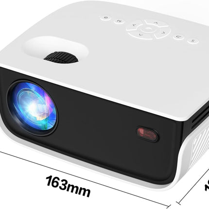 Outdoor Projector, Mini Projector for Home Theater, 1080P and 240" Supported Movie Projector 7500 L Portable Home Video Projector Compatible with Smartphone/TV Stick/PS4/PC/Laptop