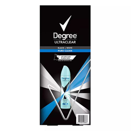 Degree for women black and white dry spray antiperspirant & deodorant, pure clean (3.8oz)