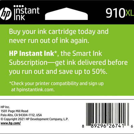 HP - 910XL High-Yield Ink Cartridge - Black