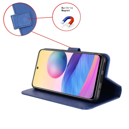For Ulefone Note 16 Pro Diamond Texture Leather Phone Case(Blue)