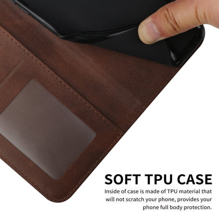 For Samsung Galaxy A03 Core Stitching Calf Texture Buckle Leather Phone Case(Brown)