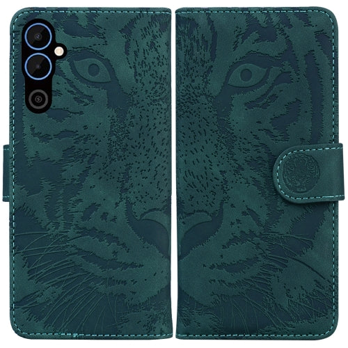 For Tecno Pova Neo 2 Tiger Embossing Pattern Leather Phone Case(Green)
