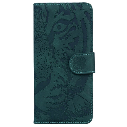 For Tecno Pova Neo 2 Tiger Embossing Pattern Leather Phone Case(Green)