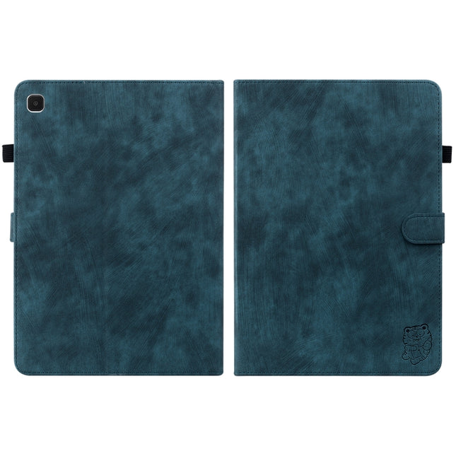 For Samsung Galaxy Tab A7 Lite Tiger Pattern Flip Leather Tablet Case