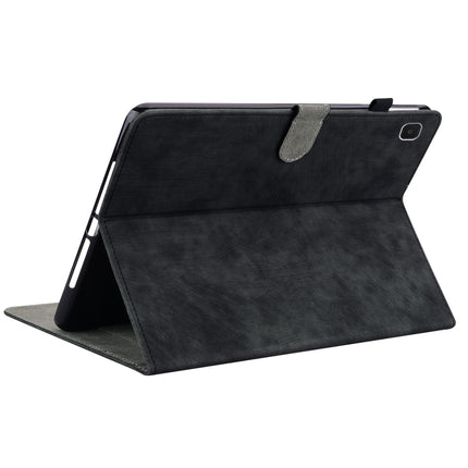 For Samsung Galaxy Tab A7 Lite Tiger Pattern Flip Leather Tablet Case(Black)