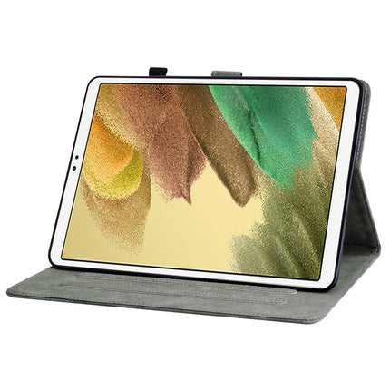For Samsung Galaxy Tab A7 Lite Tiger Pattern Flip Leather Tablet Case(Black)