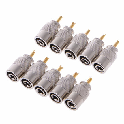 UHF Connector Plugs PL-259 Male Solder for RG8X Coaxial Cable