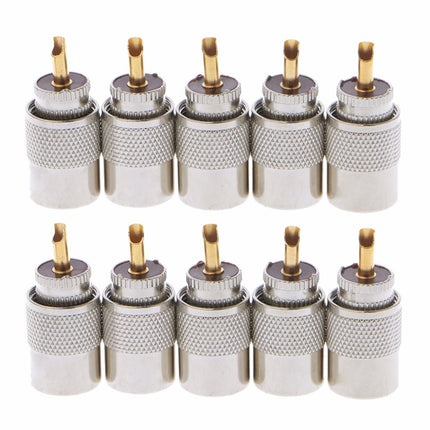 UHF Connector Plugs PL-259 Male Solder for RG8X Coaxial Cable
