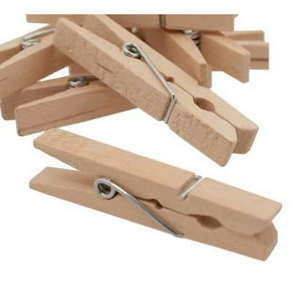 Mainstays Wood Clothes Pins, Beige, 50 Count