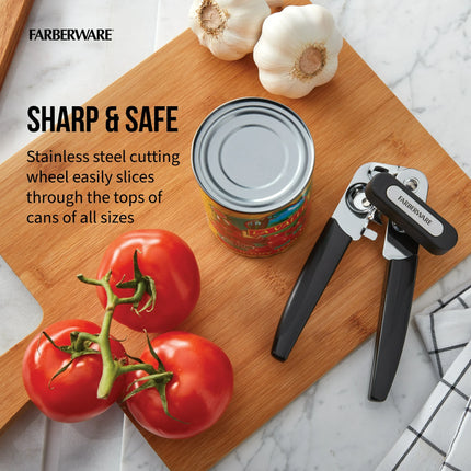 Faberware Professional Portable Can Opener with Black Handle
