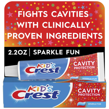 Crest Kid's Cavity Protection Toothpaste, Sparkle Fun, 2.2 oz