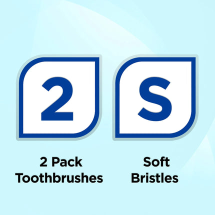 Equate Kids Ages 3 to 6 Years, Manual Soft Bristle Toothbrush, 2 Count