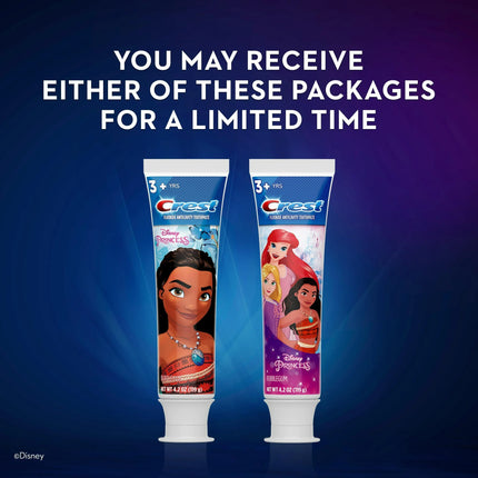 Crest Kid's Toothpaste Featuring Disney Princesses, Bubblegum Flavor, 4.2 oz