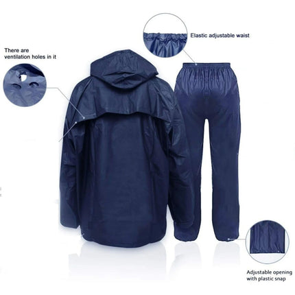 Ozark Trail Adult Eva Rainwear Suit, Men's, XL/XXL, Fits 46-52-inch Chest and 40-46-inch Waist