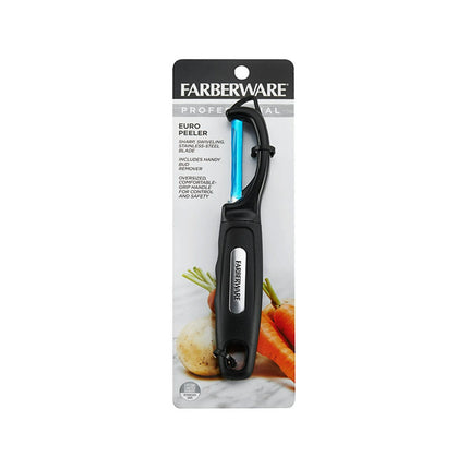 Faberware Professional Euro Peeler with Stainless Steel Blade in Black