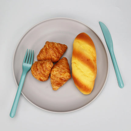 Mainstays - Gray Round Plastic Plate, 10.5 inch