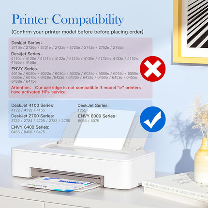 Valuetoner Ink Cartridges Replacement Compatible for HP 67 Ink cartridges Black/Color Combo Pack 67XL for Envy 6055 6055e 6052 6455e 6452 6458 DeskJet 2755e 2700 2752 2755 4152 4155 4155e 4158 2-Pack