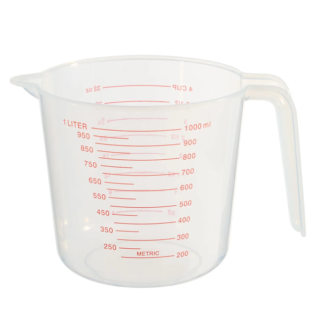 Mainstays 4 Cup PP Plastic Measuring Cup, 32 oz, Clear