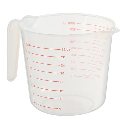 Mainstays 4 Cup PP Plastic Measuring Cup, 32 oz, Clear